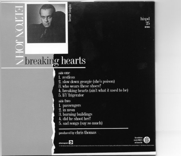 back, John, Elton - Breaking Hearts